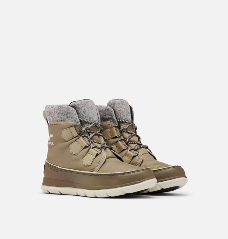 Sorel ™ Explorer Carnival Low - Womens Snow Boots Khaki - 802537MIC